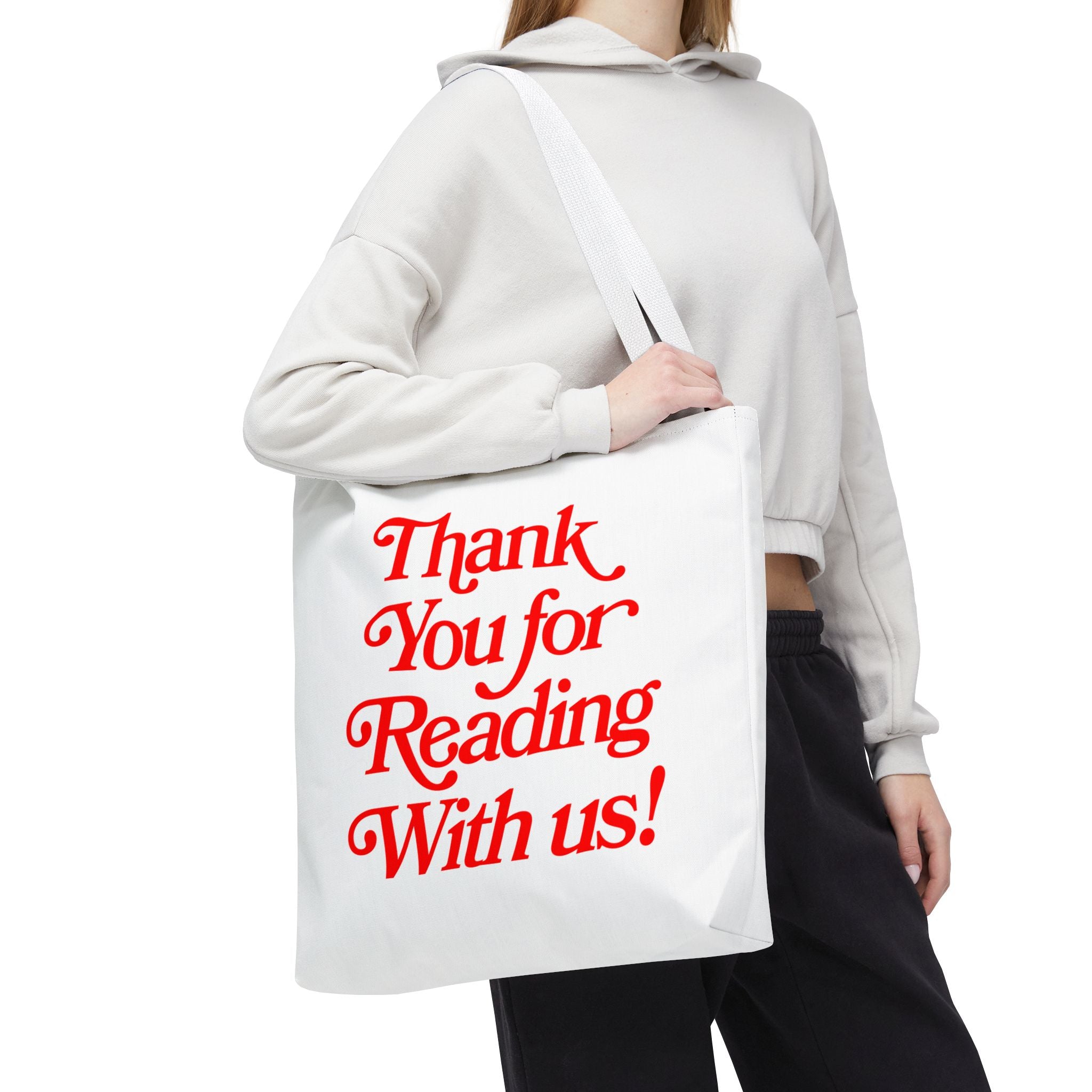 Thank You For Reading With Us Canvas Tote