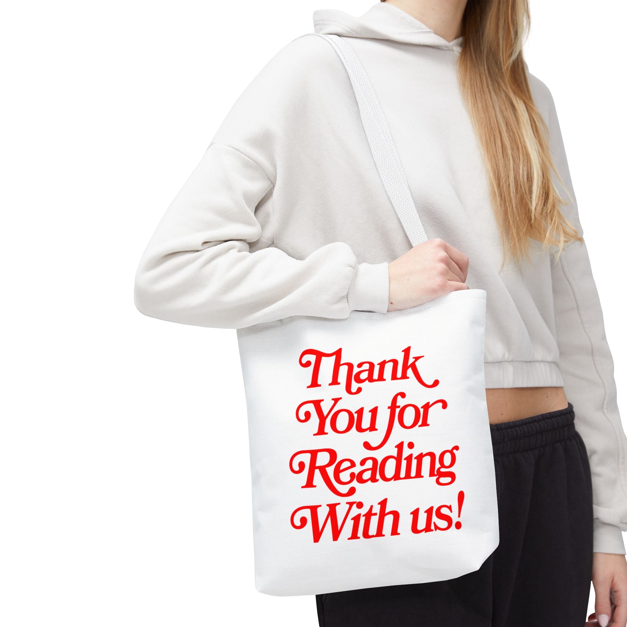 Thank You For Reading With Us Canvas Tote