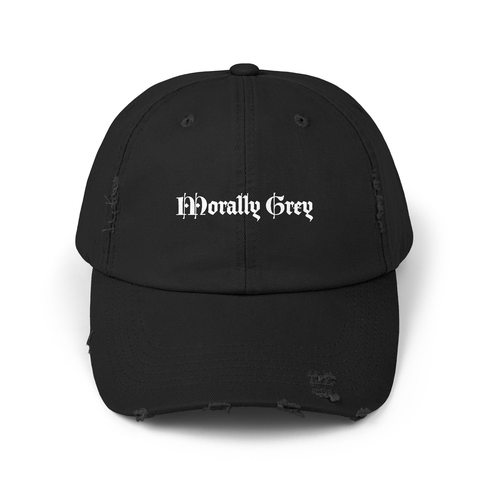 Morally Grey Distressed Hat (3 colors)