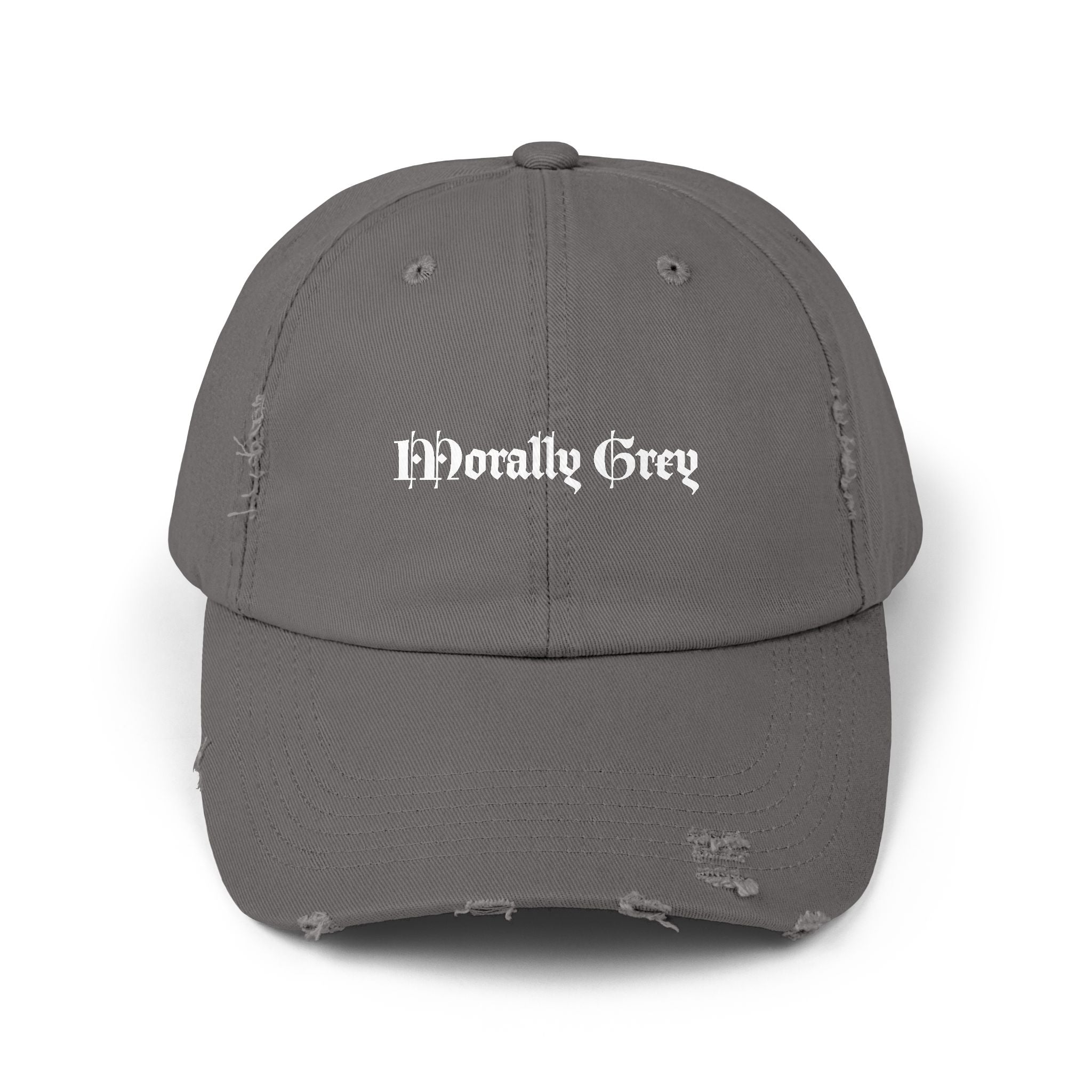Morally Grey Distressed Hat (3 colors)