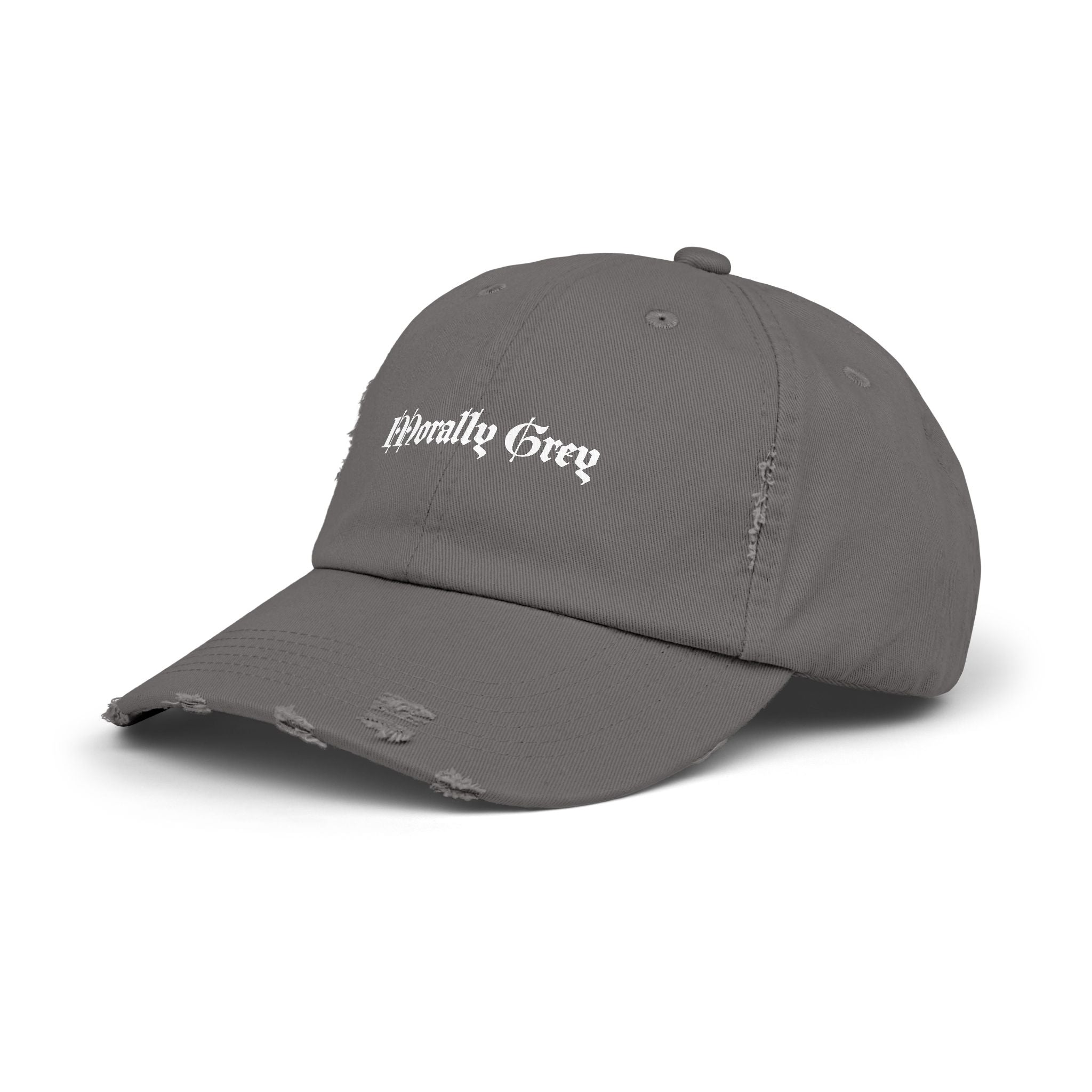 Morally Grey Distressed Hat (3 colors)