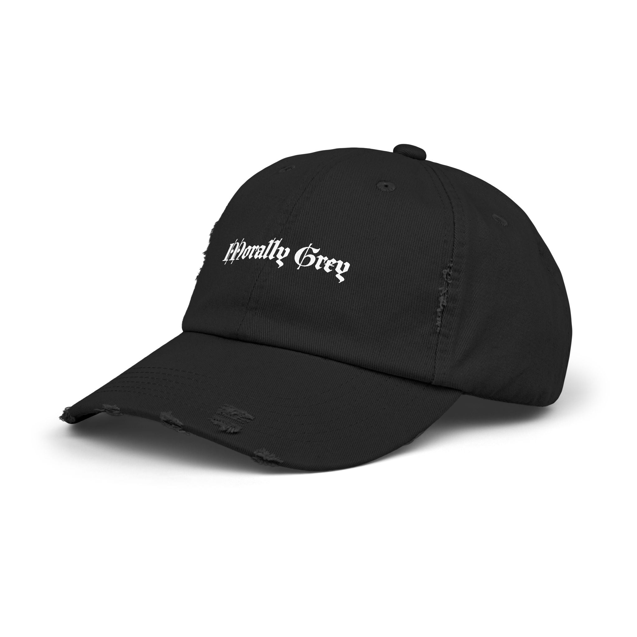 Morally Grey Distressed Hat (3 colors)