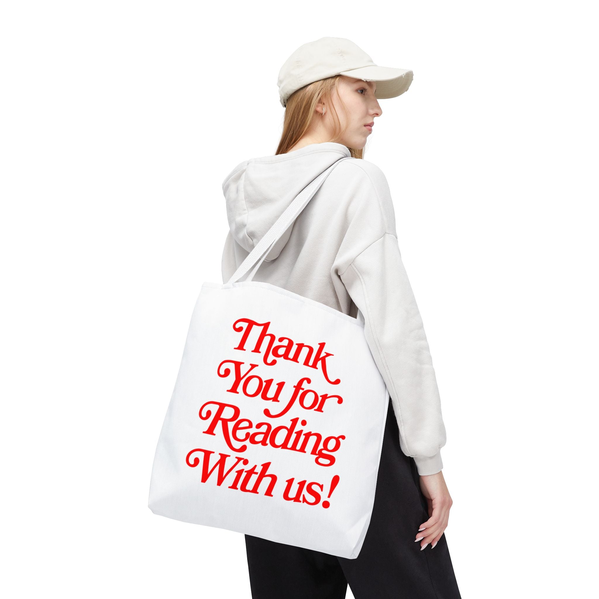 Thank You For Reading With Us Canvas Tote