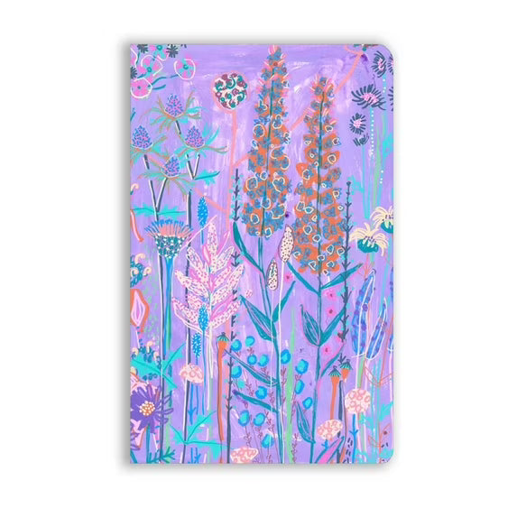 Flame Tree Soft Touch Journal  (Purple Garden House)
