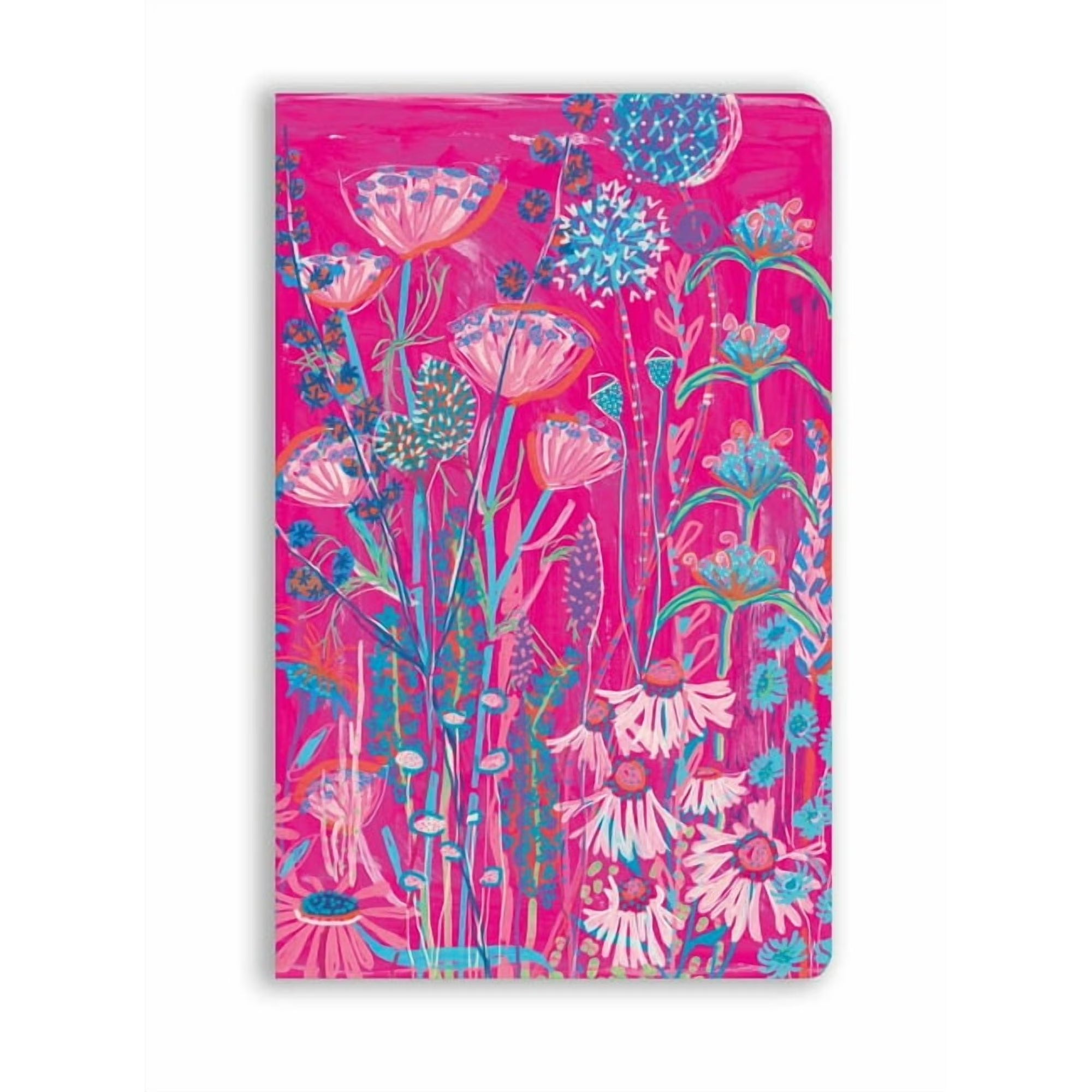 Flame Tree Soft Touch Journal (Pink Garden House)